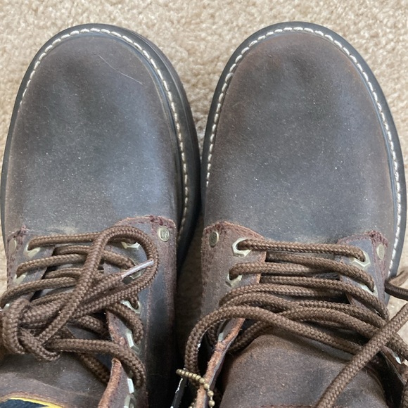 Mens New Caterpillar Soft Toe work Boot size 7 Brown